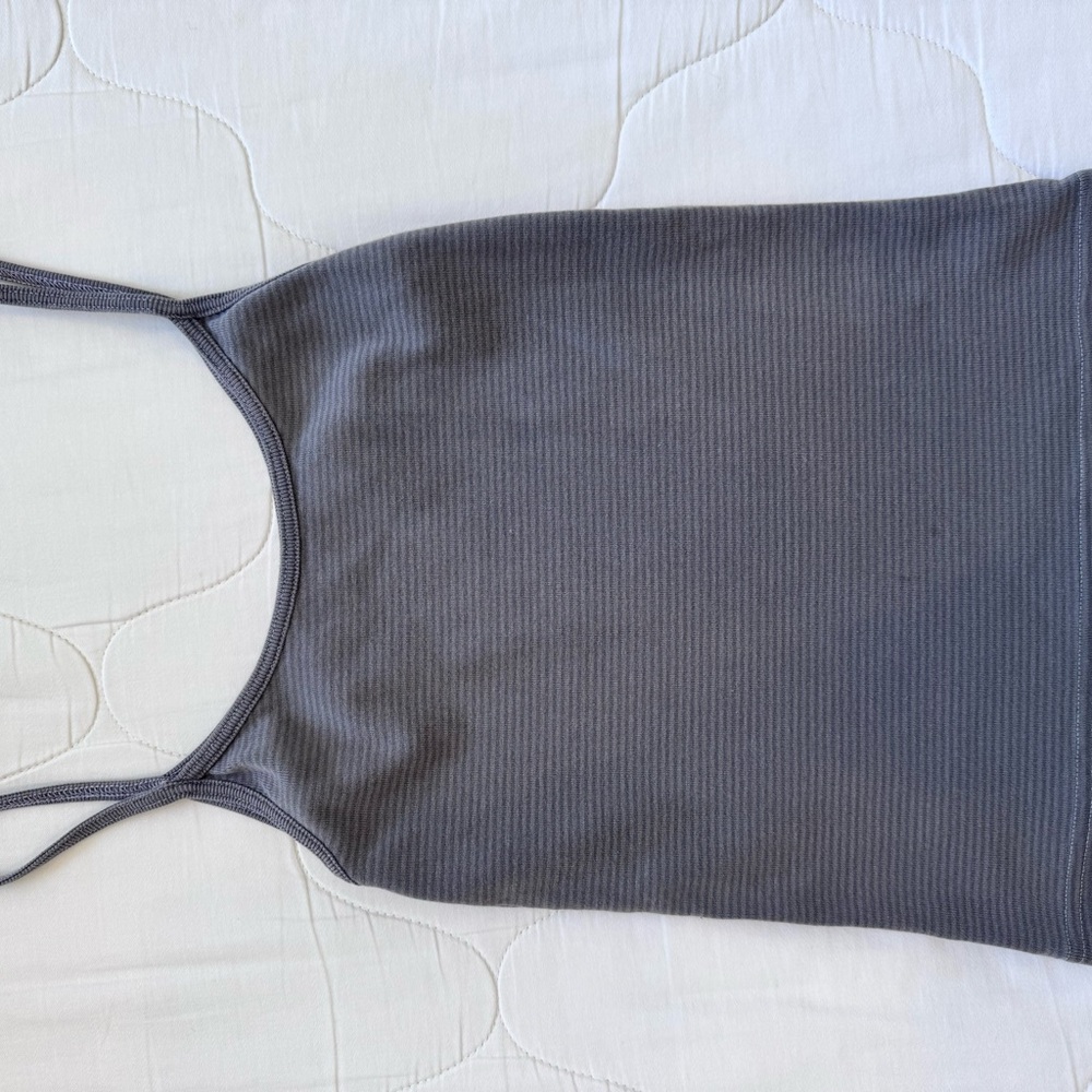 Brandy Melville Charcoal Ribbed Tank